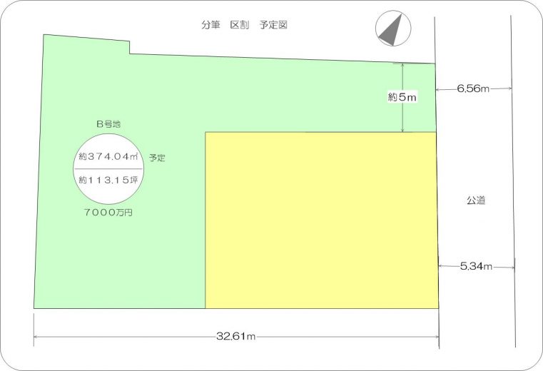 予定面積：約374.04㎡（約113坪）(間取)